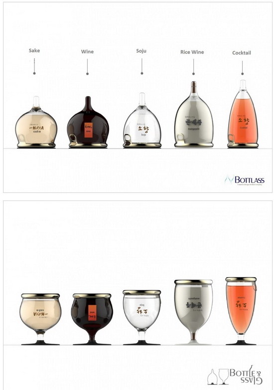 Корейские дизайнеры скрестили бутылку с бокалом botlass